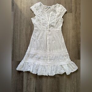 Lady Dutch White Cotton Slip Dress